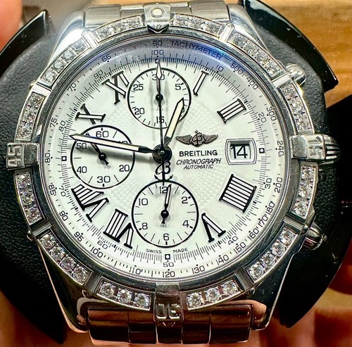 Breitling Crosswind Automatic Men's Chrono 43mm Factory Diamon...