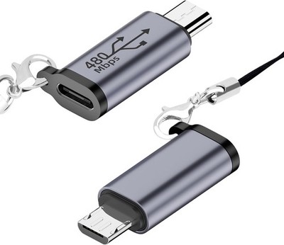USB C auf Micro USB Adapter (2 Pack), Typ-C Buchse auf Micro USB Stecker