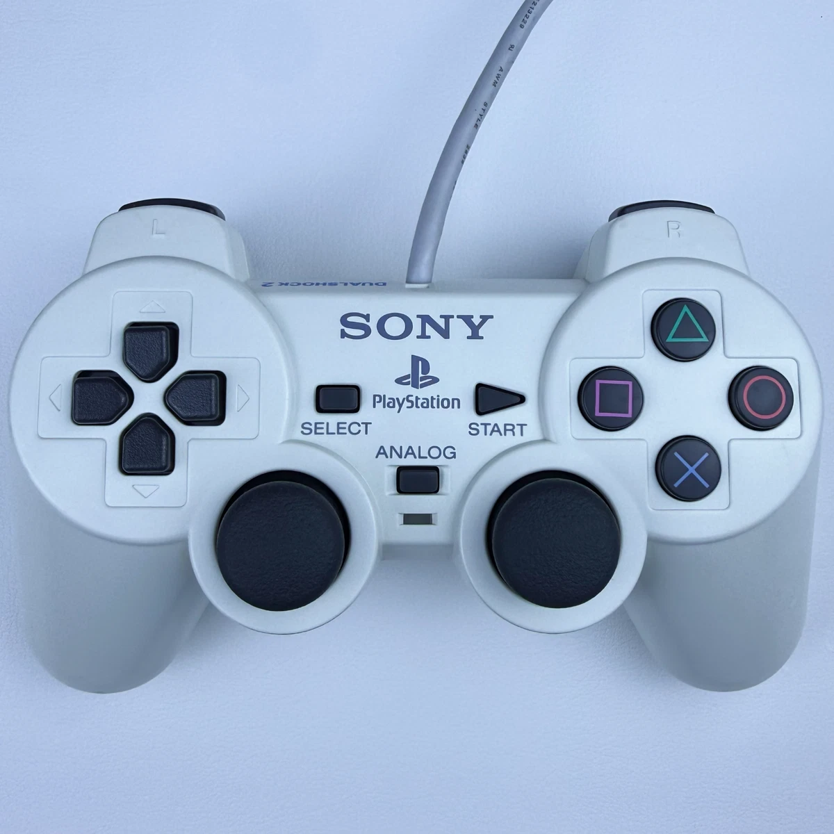 25+ White Wired Controllers for Sony PlayStation 2 for sale