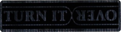 Vintage TURN IT OVER Ski-Cal Long Beach CA Bumper Sticker 11.5''
