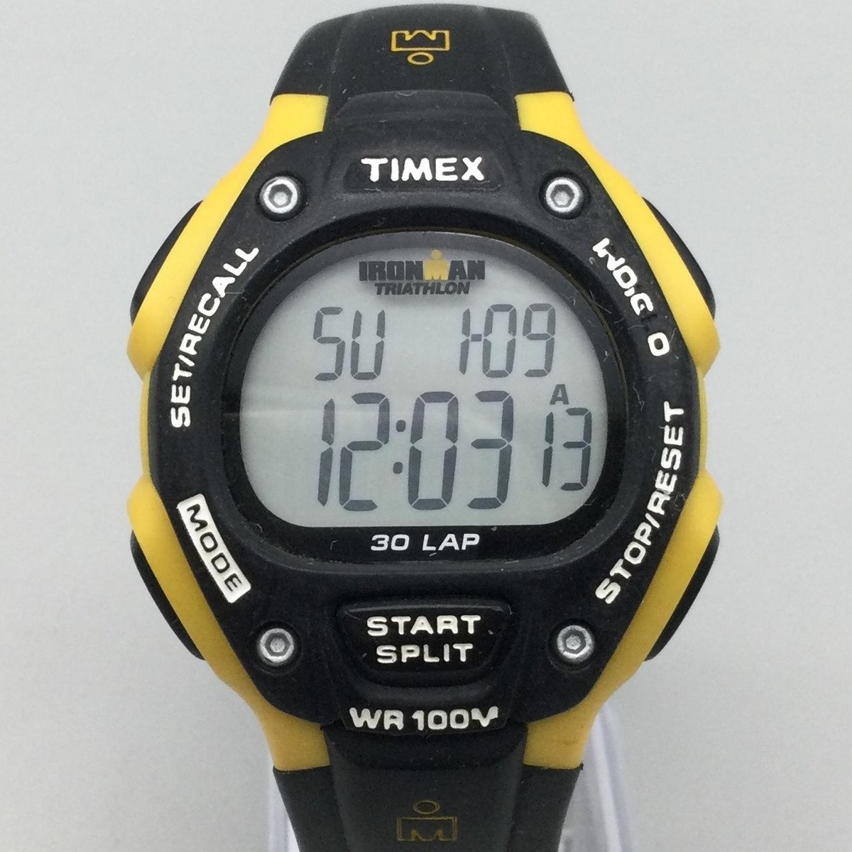 Timex Ironman Triathlon Mens Watch 38mm Digital Black Yellow
