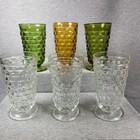 Set of 6 Clear Colony Whitehall Footed 12 oz Iced Tea Tumblers