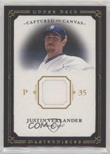2008 Upper Deck Masterpieces Captured on Canvas Relic Justin Verlander #CC-VE