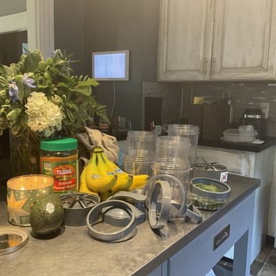 Nutribullet Attachments Lot; Cups, Blades, And Tops