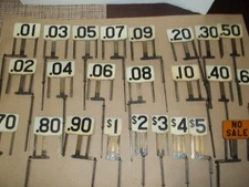 24 Original Antique National Cash Register Indicator Flags NCR 720