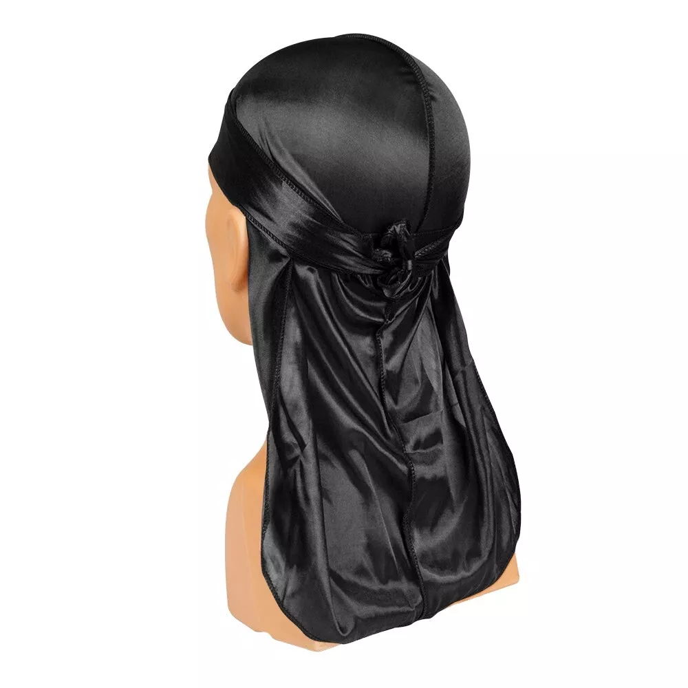 Durag de Silky Preta - Produtos para Waves