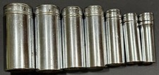 Snap-on 3/8" Drive 6pt SFS series Deep Socket SAE Flank Drive USA 7 pc set.