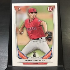 Jeremy Rhoades 2014 Bowman Draft 1st Bowman #DP113 Los Angeles Angels