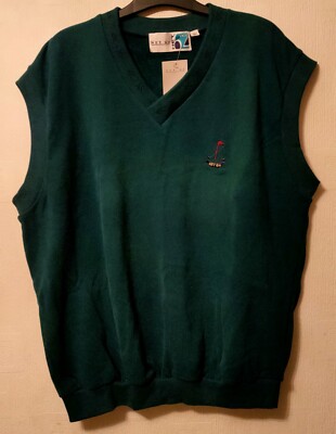 V NECK SLEEVELESS GOLF FLEECE LINED OVERSHIRT