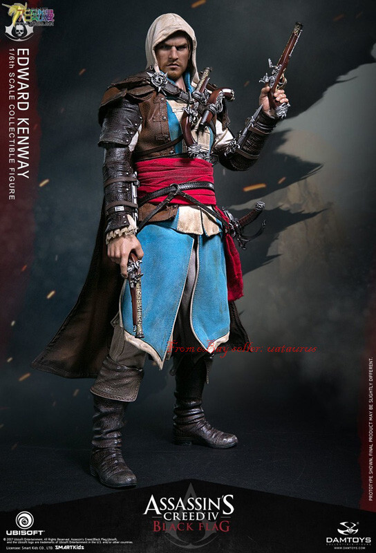 Damtoys Dms003 Black Flag –1/6th Scale Edward Kenway Action Figure