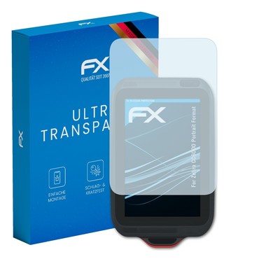 atFoliX 2x Displayschutzfolie für Zebra CC6000 Portrait Format Schutzfolie klar