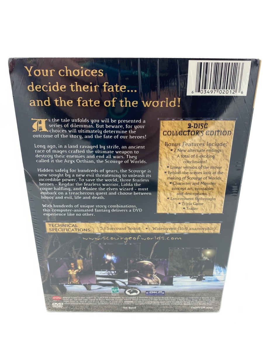 Scourge of Worlds - A Dungeons Dragons Adventure (DVD, 2005, 2