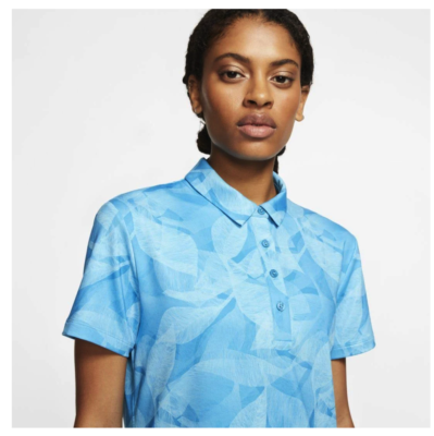 nike women's fairway short sleeve golf polo top