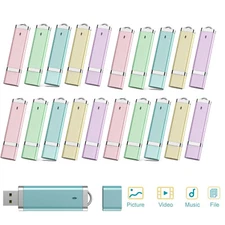 5pack/20Pack USB Flash Drive 32GB 64GB Thumb Drive Colorful USB Memory Stick