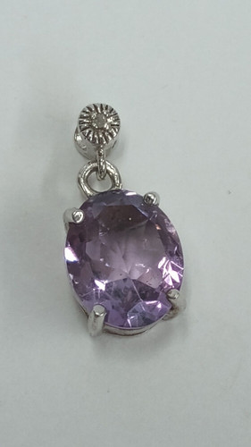 FAS Sterling Silver & Amethyst Pendant