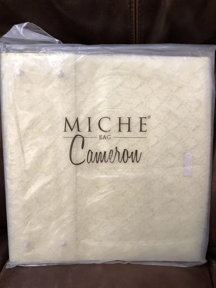 Auténtico Miche~NUEVO~SELLADO~Cameron~❤️~Cáscara clásica~SIN ABRIR~Tejido de cesta Foto 3 de 4