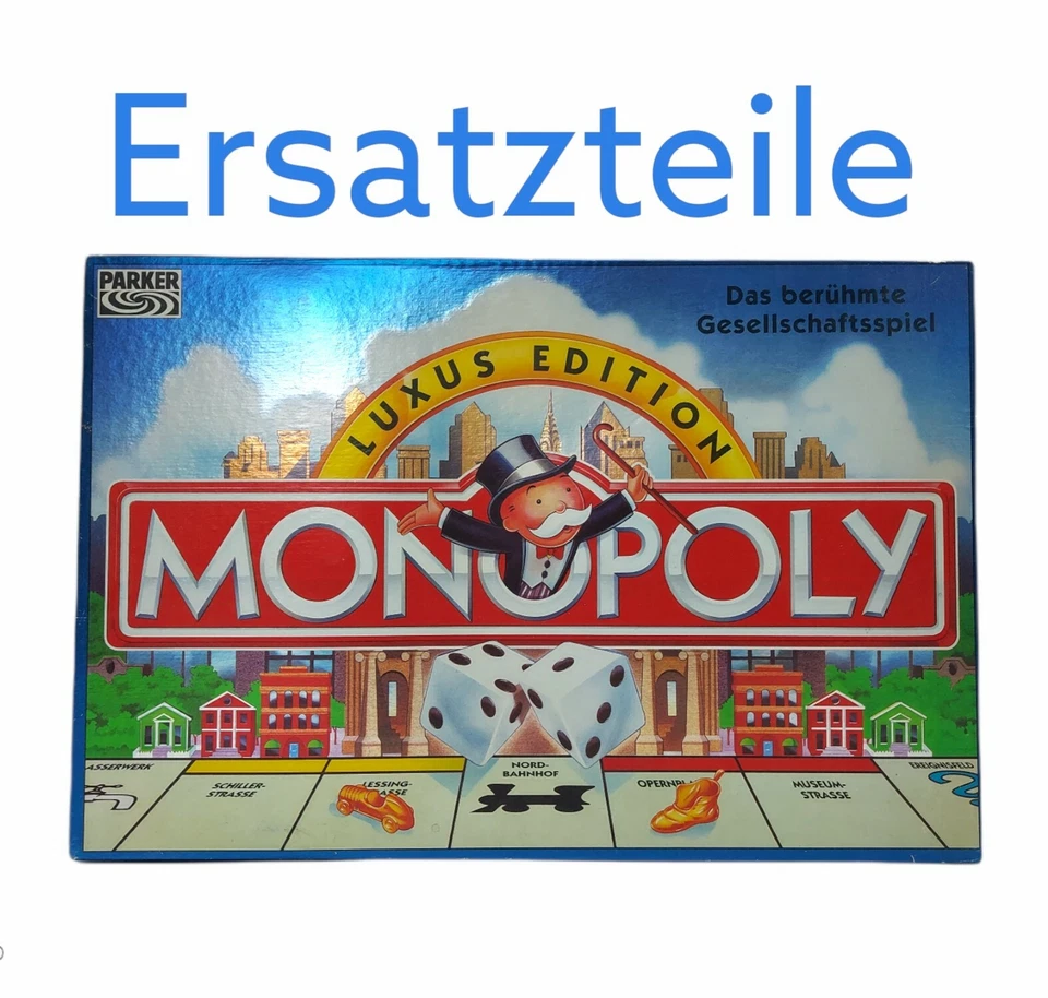 Monopoly Ersatzteile Luxus Edition Parker 1996 Brettspiel Einzelteile Aussuchen - Bild 1 von 1