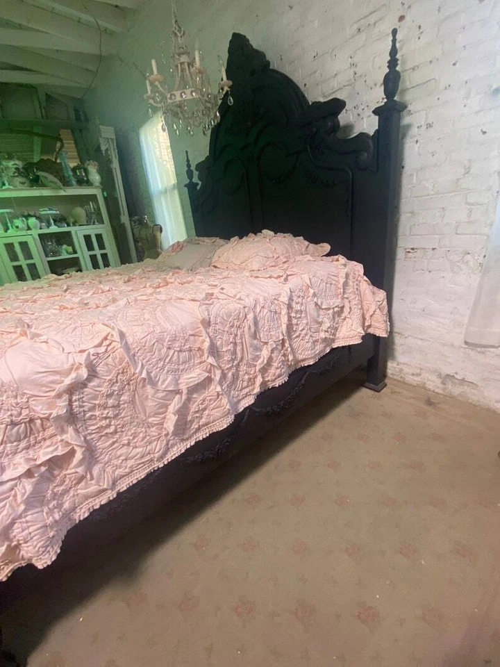 Cabaña pintada Shabby Chic romántica ángel cama Queen/King Foto 2 de 4