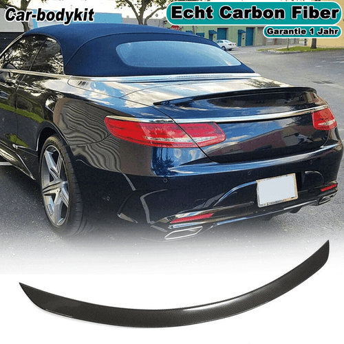 Alerón trasero de carbono alerón labio para Mercedes Clase S A217 S500 S63 S65 16-18 - Imagen 1 de 11