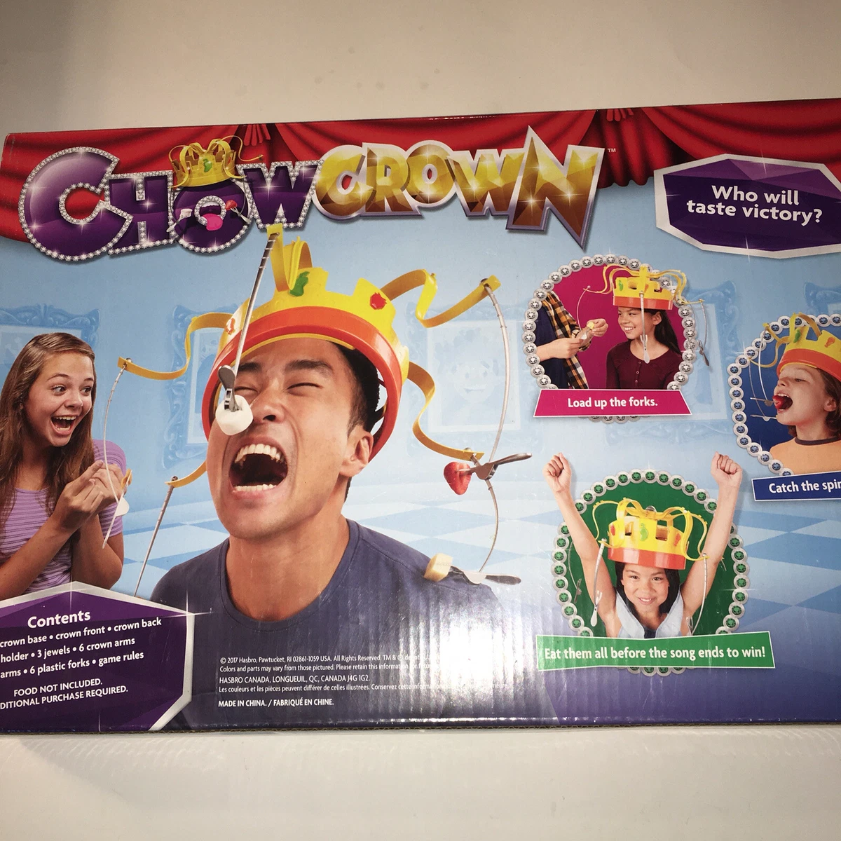 Hasbro Chow Crown Game Kids Electronic Spinning Crown Snacks Food