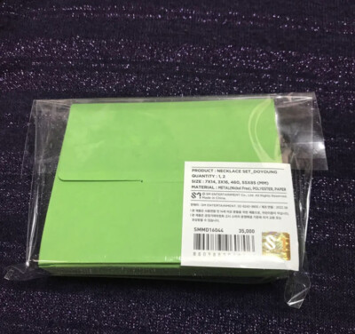 NCT 127 6th Anniversary OFFICIAL MD GOODS Necklace Set PHOTOCARD