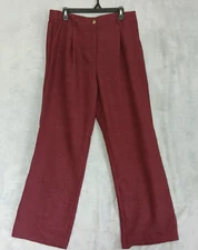 Women's Size 12 Wide Leg Pants Lightweight Casual Plum SOHO Apparel Ltd  NWT