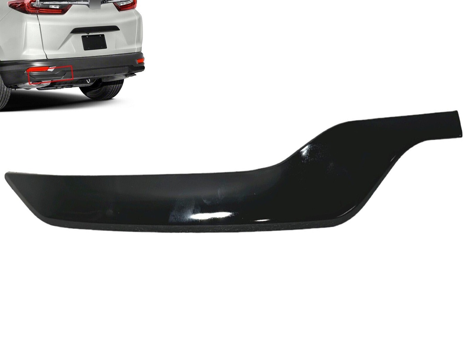 Fits 2020-2022 Honda CR-V CRV Rear Bumper Side Molding Trim Black Left LH Side