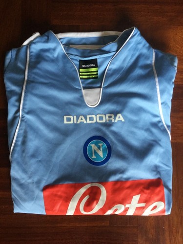 Maglia calcio diadora napoli lete #9 pezzella football shirt jersey size L  | eBay