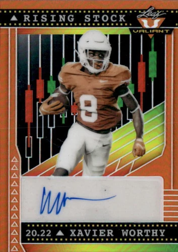 2022 Leaf Valiant Xavier Worthy #RS-XW1