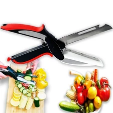 6 in 1 Clever Cutter with Built-in cutting board, Food Vegetables Fruits Chopper