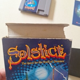 Nintendo NES Game Pak Game Solstice Game Manual Sleeve  Box PAL