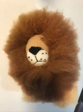 Artesania Lion Toy Solid Stuffed 8" Animal Nice Shape With Tags 