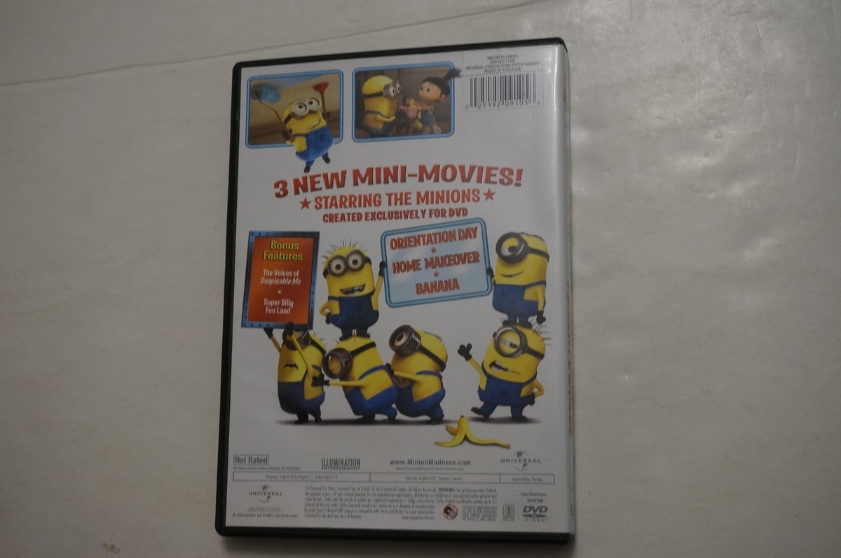 Despicable Me Presents Minion Madness DVD Not Rated Animated 3