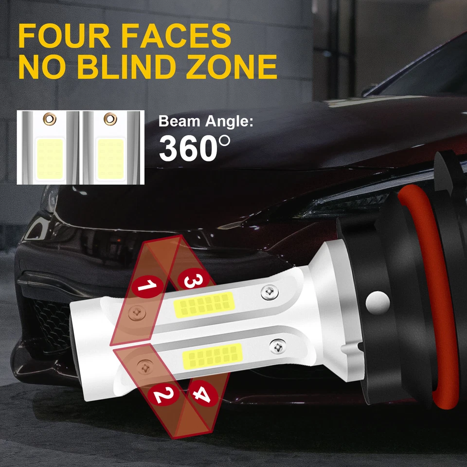 Para FOR Ford F 250 F 350 Super Duty 2001-2003 2004 Faro LED+Bombilla antiniebla - Image 3 of 4