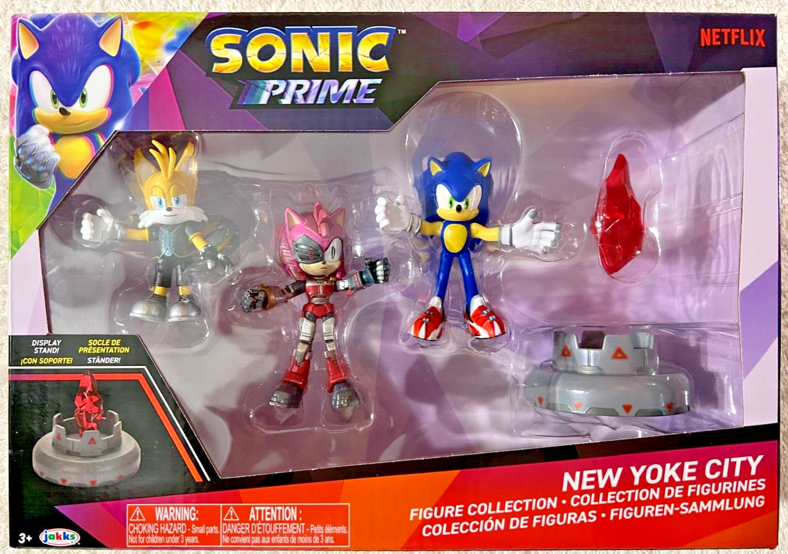 Bonecos Sonic Prime New Yoke City Originais Importado Eua