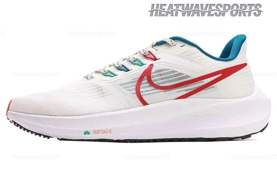 Nike Air Zoom Pegasus 39 White Red Teal for Sale | Authenticity