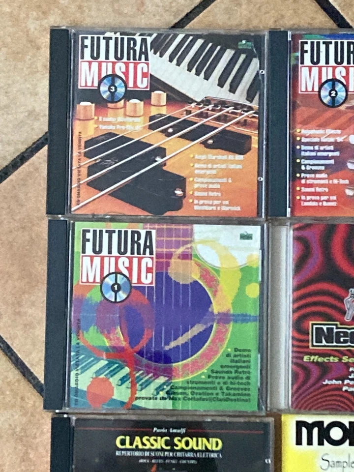 Lotto 6 CD Demo Audio Rari Chitarra Pedali Ibanez Morley Amulfi Futura Musica - Immagine 2 di 4