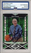 2024 LEAF PRESS PASS DICK VITALE SIGNED 1/1 PROOF CARD PSA DNA COA AUTOGRAPH HOF