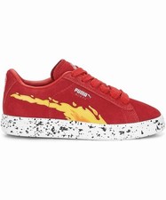 Puma Patrol X Suede Lace Up Youth Boys Red Sneakers Casual Shoes Size 2.5