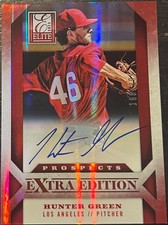 2013 Panini Elite Extra Edition HUNTER GREEN RC #138 🔥 Angels 🔥 Autograph /899