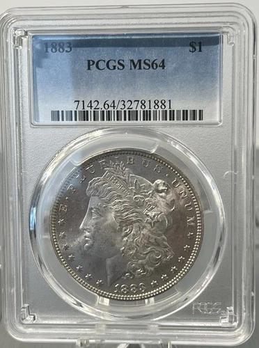 1883 Morgan Dollar PCGS MS 64 .