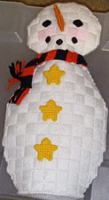 Plastic Canvas 3D Santa and Snowman