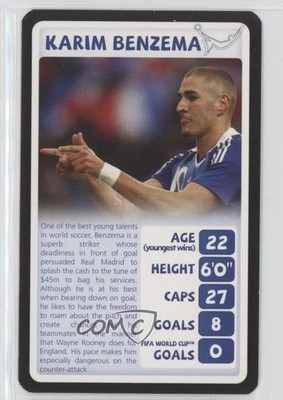 2010 Top Trumps Tournament World Cup Karim Benzema 0b3