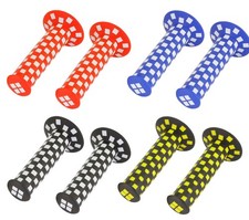 Original BMX Checker Style Bicycle Bike Grips Multiple Colors.