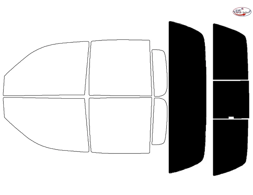 Kit de película de tinte de ventana de 2 capas precortada personalizada computarizada para Dodge Dakota Crew 97-04 Foto 4 de 4