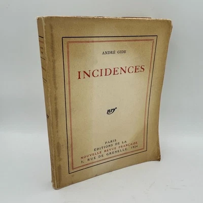 GIDE André – Incidence, 1ère édition originale, rare ex num. 52/108, 1924 - Photo 1/4