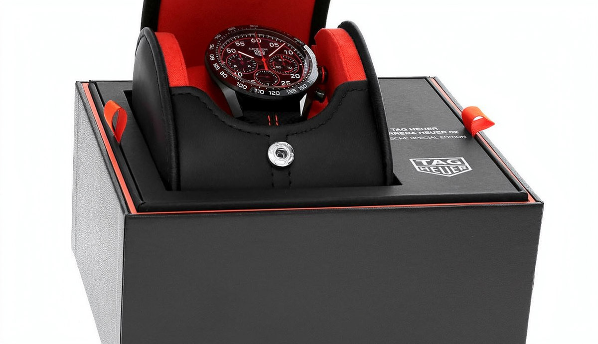 Tag Heuer Carrera Porsche Orange Racing Auto 44mm Men's Watch