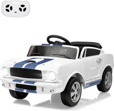 12V Licensed Shelby Ride on Toy Cars with Remote Control for Kids Birthday Gift