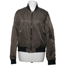 Zara Basic, Bomberjacke, Damen, Größe: M, Grau/Schwarz, Polyamid #qKX