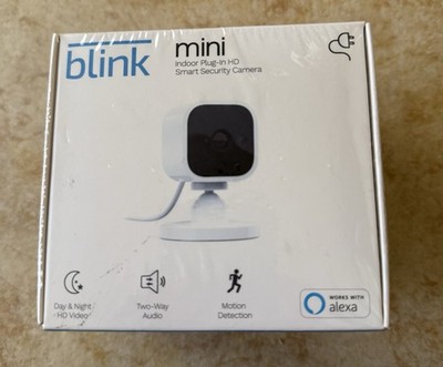 BRAND NEW SEALED! Blink Mini Indoor Plug-In Live HD Smart Security Camera